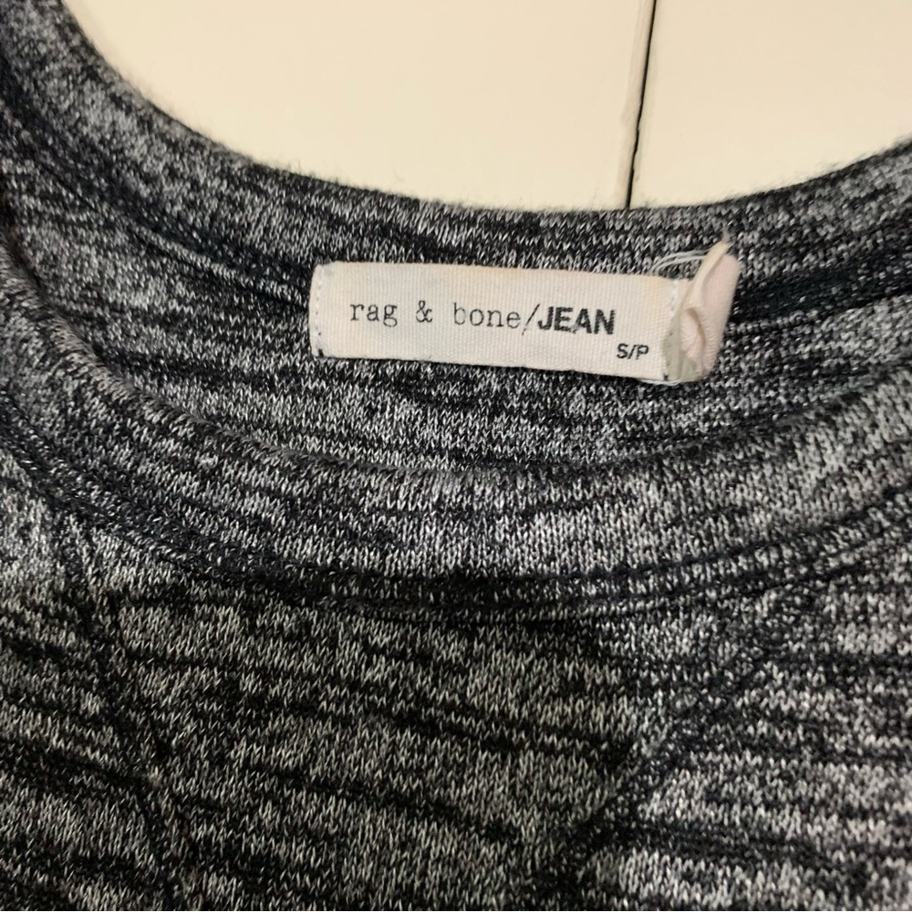 - Rag And Bone Open Back Twist Heathered Gray/Bla… - image 4